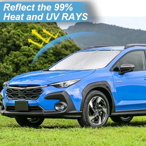 Sunshade for 2018-2025 2026 Subaru Crosstrek Wagon Windshield Sun Shade - Image 2