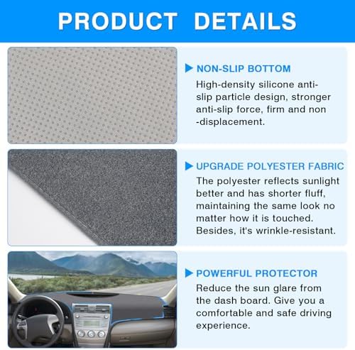 Autorder Gray Dashboard Cover Mat - Image 6