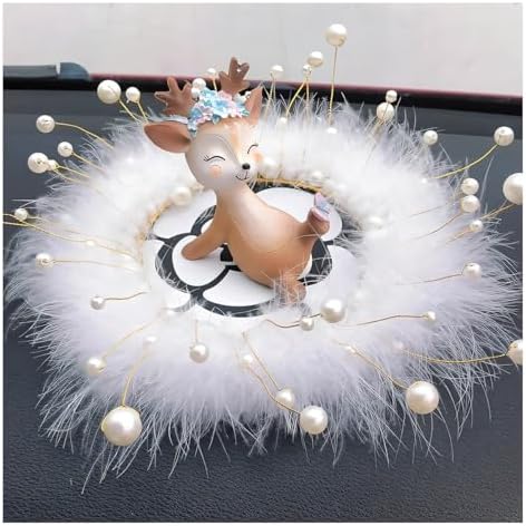 Camellia Car Dashboard Anti-Slip Mat, Pearl Feather Auto Dash Phone Hold Sticky - Image 4