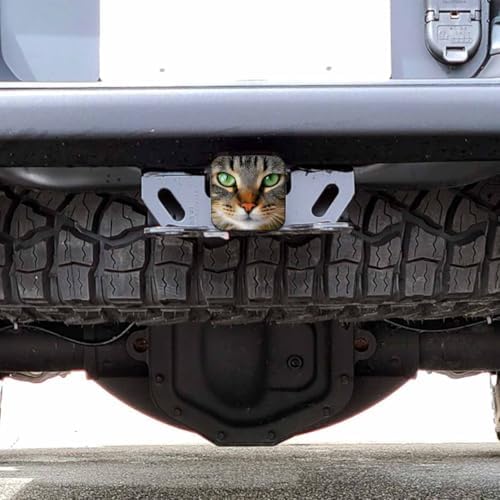 Trailer Hitch Cover 2 Inch Cat, Funny Kitten Cat Portrait Green Eyes Heavy-Duty - Image 6