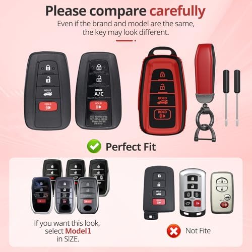 For Toyota Key Fob Cover Accessories- Matte TPU Key Fob Cover - Image 2