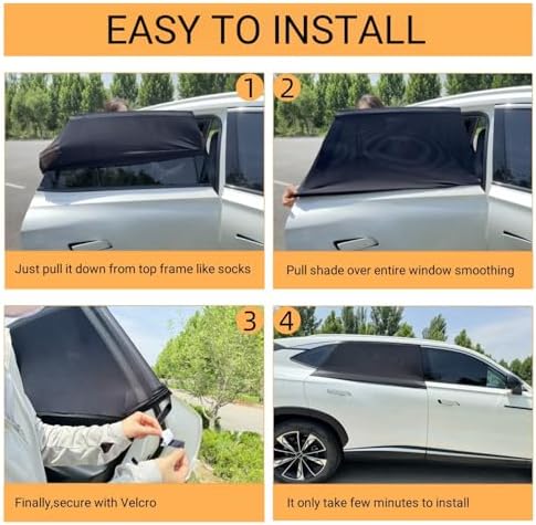 2 Pack Universal Car Rear Window Screen 25" x43'' - Image 5