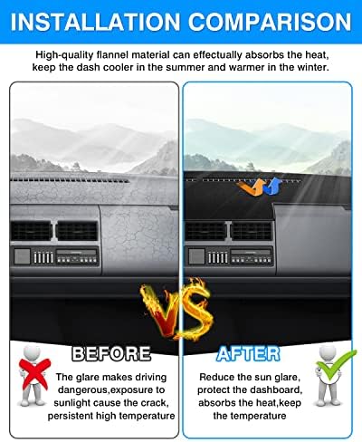 Autorder Dashboard Cover Mat for 1988-1994 Chevy Chevrolet Silverado/GMC Sierra - Image 3