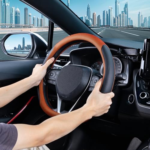 SEG Direct D Shaped Steering Wheel Cover 14.5-15 inch - Image 2