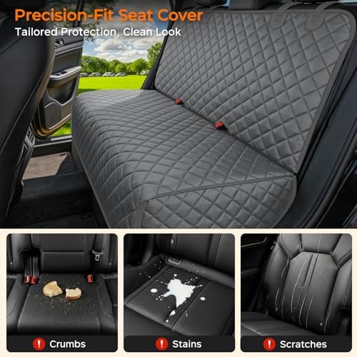URPOWER Dog Car Seat Cover for Back Seat, Waterproof Car Seat Protector - Image 2