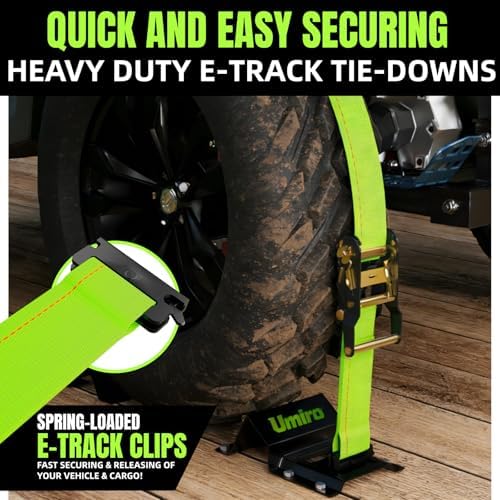UTV Wheel Chock Tie-Down Kit, 500lb Break Strength, Heavy Duty Trailer Tire - Image 2