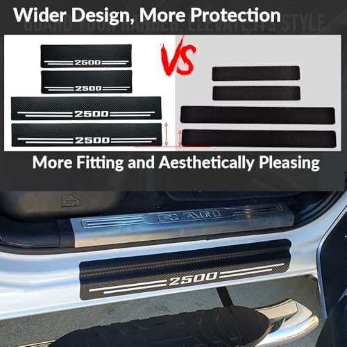 Car Accessories Carbon Fiber Door Sill Scuff Plate Auto Door Entry Guard - Image 4
