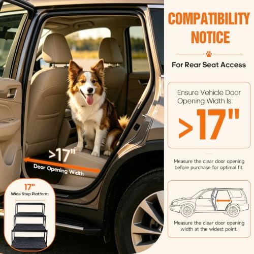Foldable Dog Steps for Car SUV Truck, Dog Car Stairs for Large Dogs - Image 5