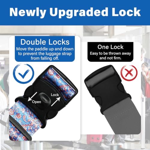 Luggage Straps for Suitcases, Travel Adjustable Belt - Image 3