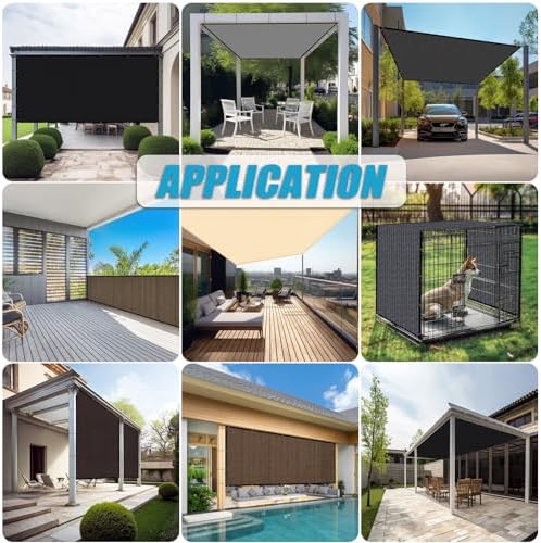 Amagenix 90% Shade Fabric 9'X 17' Gray Sun Shade Cloth - Image 7
