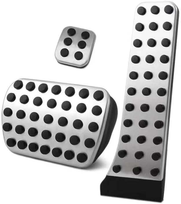 Non Slip Gas Brake Pedal Cover Aluminum Compatible by Lotcesfun