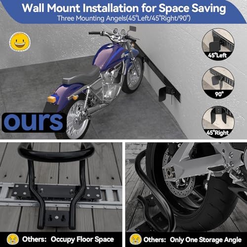 4 Pack E-Track Dirt Bike Wheel Chock Supports tire up to 6", Heavy Duty 10 - Image 4