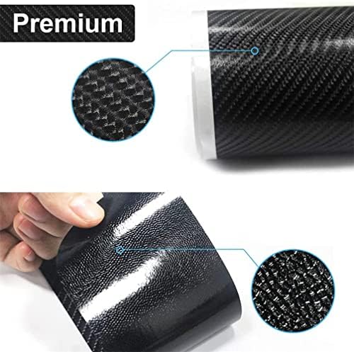 4Pcs Car Door Sill Protector for Chevy Malibu, Carbon Fiber Anti-Scratch Guard - Image 3