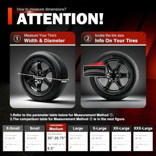 Explore Land Tire Covers 4 Pack Fit Tire Diameters 26"-28.75" - Image 3