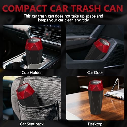 Car Trash Can with Lid, 15 Trash Bags, 1 Pack - Image 3