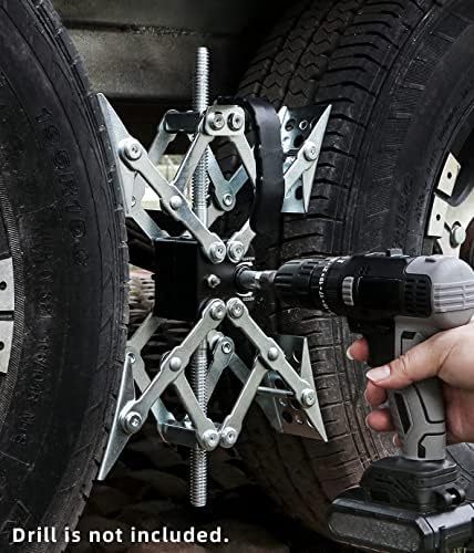 X-Shaped RV Stabilizer Wheel Chock Dual Axel RV Travel Trailer Camper Tire - Image 4