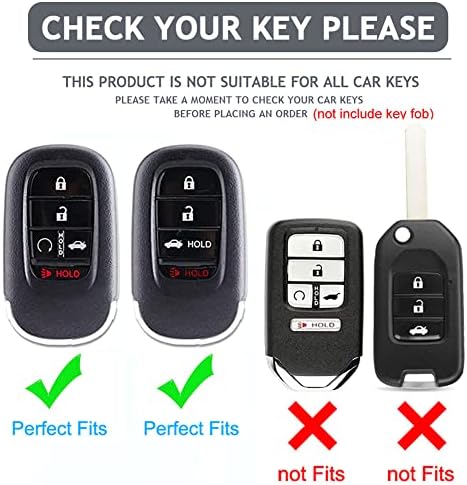 for Honda Key Fob Cover with Keychain, Premium Soft TPU Full Protection Key Fob - Image 2