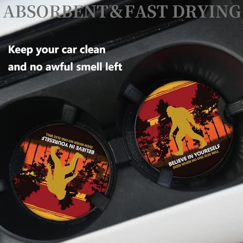 Believe in Yourself Anti-Slip Rubber Car Cup Mat - Image 2