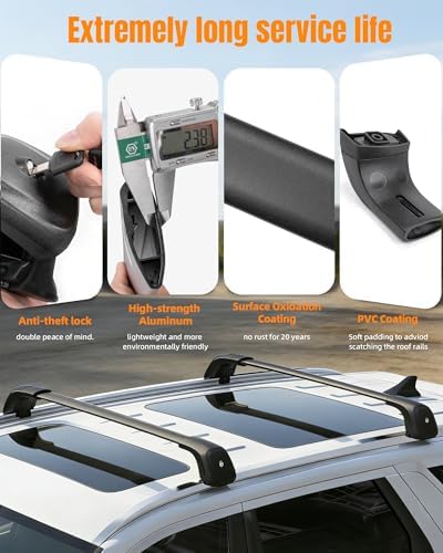 330lbs Roof Rack Cross Bars Fit - Image 4