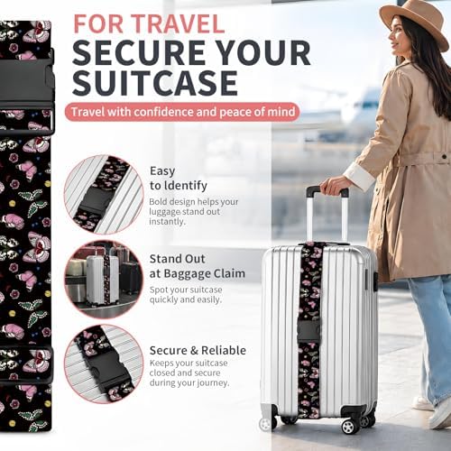 Luggage Strap for Suitcases Adjustable Travel Belt - Image 2