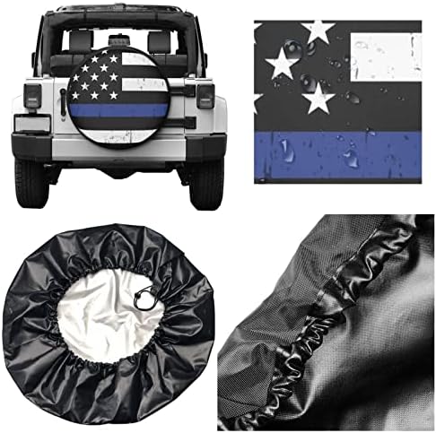Tire Cover American Flag Potable Dirt Protector Wheel Spare Tire Covers - Image 4