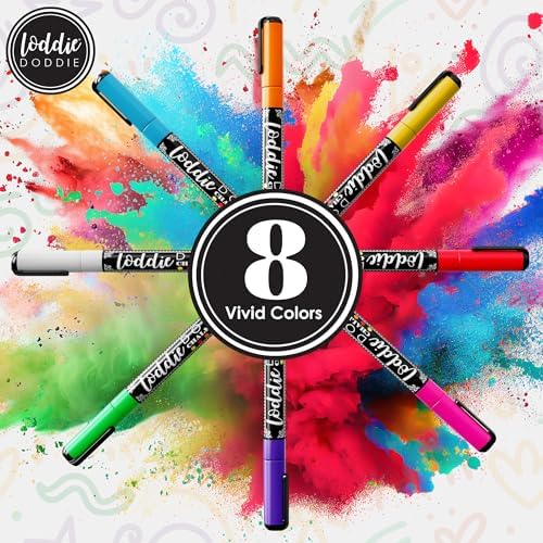 Loddie Doddie Fine Tip Liquid Chalk Markers, Chalk Markers, 8 Pack - Image 6