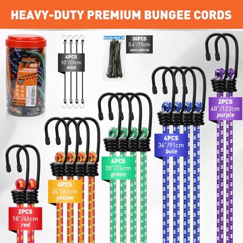 HORUSDY 21 - Piece Bungee Cord Set - Image 2