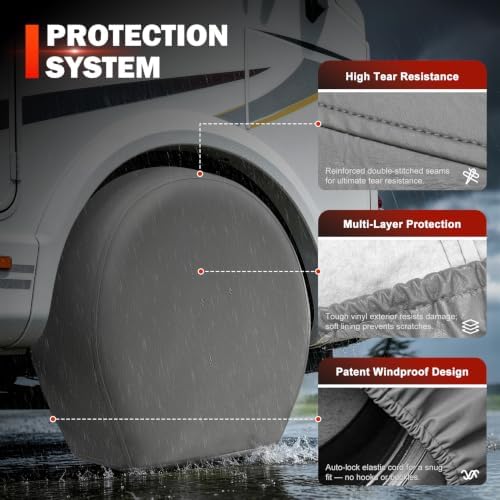 Explore Land Tire Covers 2 Pack Fit Tire Diameters 26-28.75 inch - Image 2