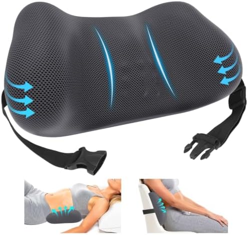 Lumbar Support Pillow, Memory Foam Back Cushion by Unknown
