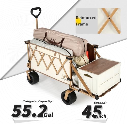 Whitsunday Collapsible Folding Wagon Heavy Duty Utility Beach Wagons - Image 6