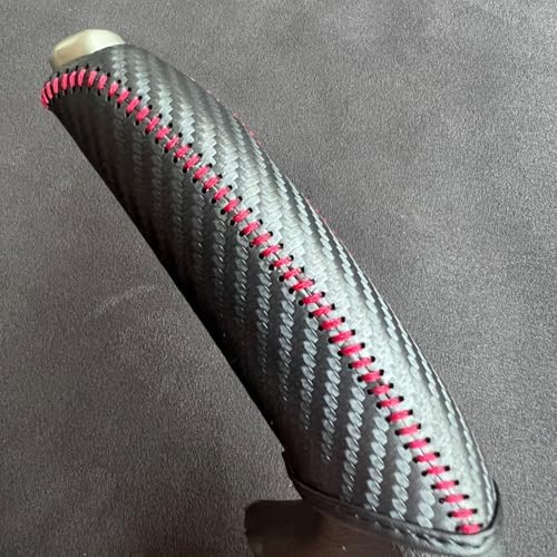 Loncky Black Genuine Leather Handbrake Cover - Image 2