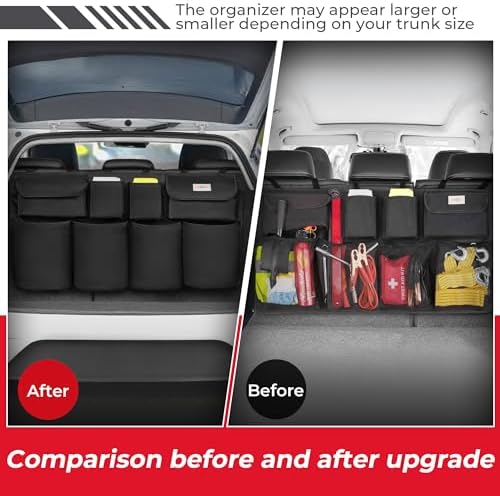 SURDOCA Car Trunk Organizer, LARGE CAPACITY Car Storage Bag - Image 2