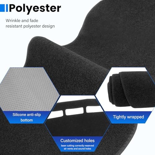 Dash Cover Mat Compatible with Ford F150 2021 2022 2023 Dashboard Cover - Image 5