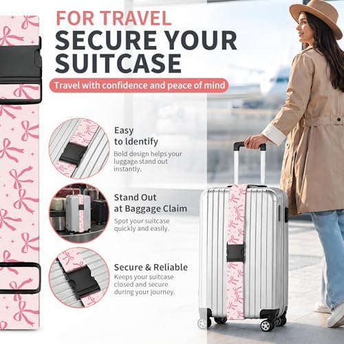 Luggage Strap for Suitcases Adjustable Travel Belt - Image 2