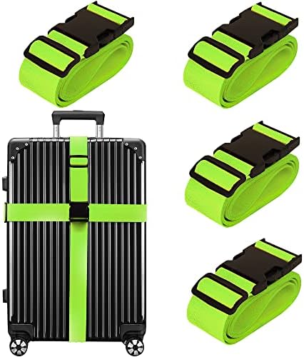 Chelmon Luggage Straps for Suitcases TSA Approved Travel Essentials 4 Pack by Chelmon