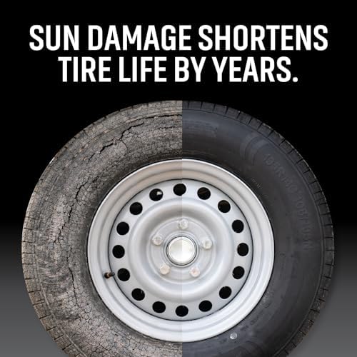 Single-Axle RV Tire Covers for Trailers, Waterproof and UV Resistant, Thick - Image 3