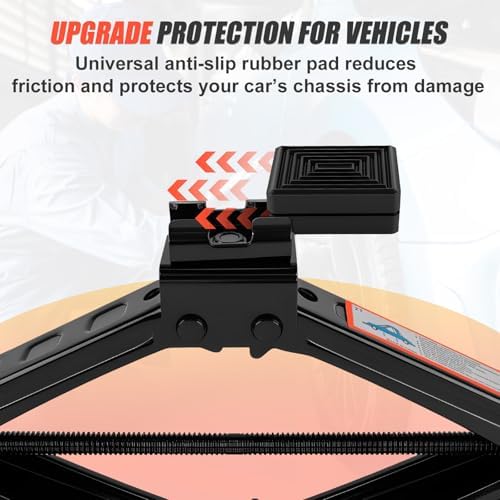 2 Ton Scissor Jack, 4409 Lbs Car Jack Kit - Image 6
