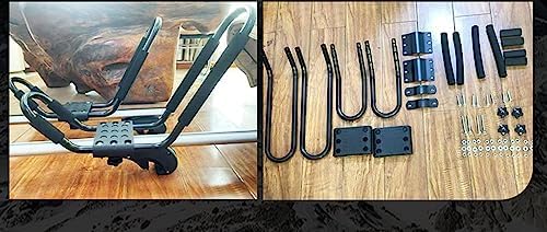 FENQING-YAluminum J-Bar Rack Universal Kayak Roof Rack Canoe Boat Surf Ski - Image 5