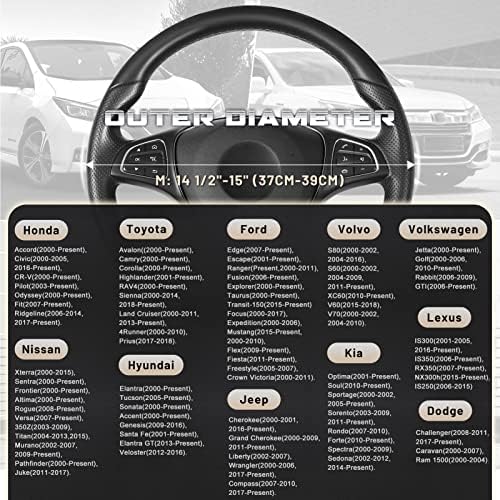 SEG Direct Steering Wheel Cover 14.5-15 inch Car Auto Interior Accessories - Image 5