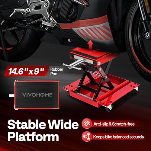 VIVOHOME 1100 Lbs Motorcycle Lift Jack - Image 4