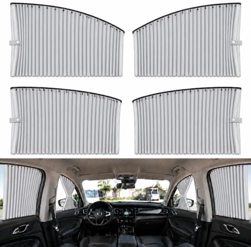 Car Side Window Sun Shade, Retractable Privacy Curtain by Unknown