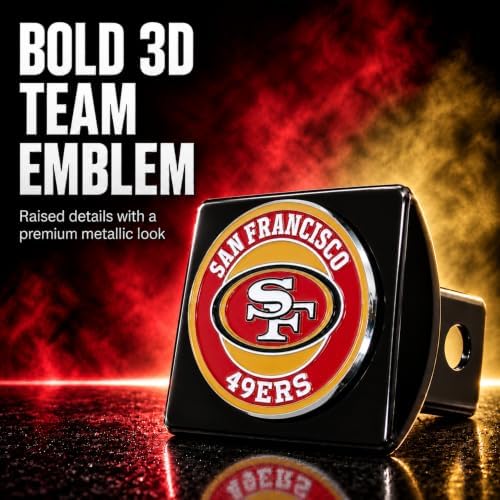 San Francisco 49ers Trailer Hitch Cover - Image 2