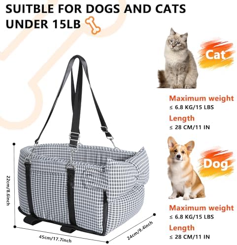 Center Console Dog Car Seat Dog Bed - Image 2