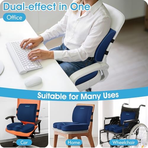 CushZone X-Large Seat Cushion and Lumbar Support Pillow - Image 5