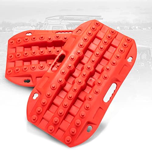 BUNKER INDUST Off Road Traction Boads, Snow Ramps-Red Tire Traction Tool by BUNKERINDUST