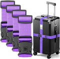 BILIONE Luggage Straps for Suitcases, Adjustable Lockable Suitcase Straps by BILIONE