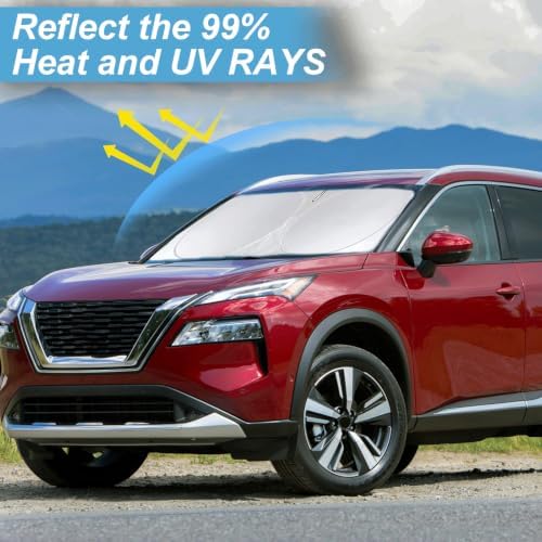 INSAUTO for Rogue Windshield Sun Shade Sunshade Foldable for Nissan Rogue - Image 2