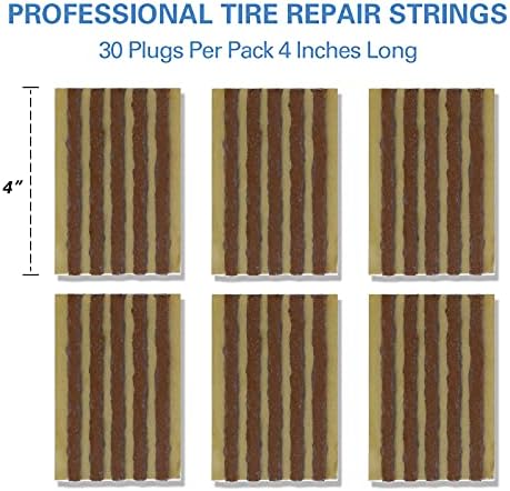 CKAuto 30 pcs 4" Brown Tire Repair Strings Tire Repair Plugs - Image 2