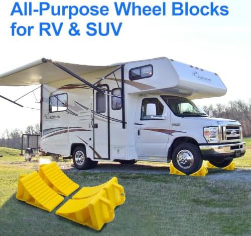 PE car Wheel Chocks, Non Slip Tire Wheel Blocks - Image 5