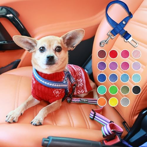 Blueberry Pet Dog Leash Essentials: Lavender Seat Belt Tether - Image 2